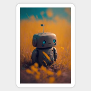 Indifferent Little Bot Sticker